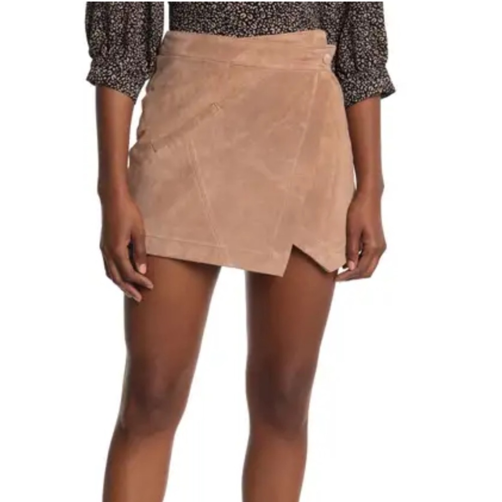 NWT BLANKNYC SUEDE MINI SKIRT SIZE 30 GENUINE LEATHER